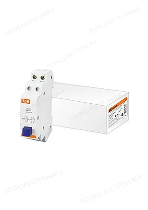 TDM Electric SQ0214-0019, Выключатель кнопочный c фиксацией и индикацией ВК-47M 1НО;1НЗ синий
