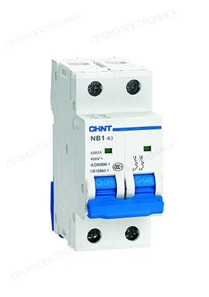 CHINT 179675, Авт. выкл. NB1-63 2P 25A 6кА х-ка D (DB)