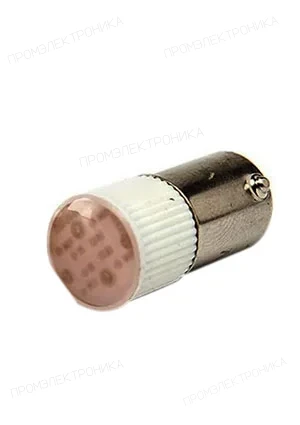 EMAS LED220K, Светодиод 220В под патрон Ba9S, красный LED220K
