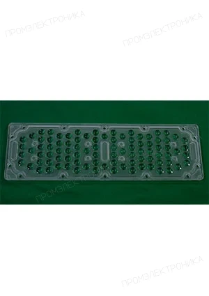 Sunlumin S01.01.01.063_SS-256X78-90-90, линза 256X78мм, 90 град, 90 LED, для 3030, PC, IP67, с уплотнителем
