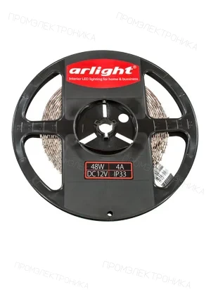 ARL RT 2-5000 12V RED, 2x, св. диод. лента красная  3528, 120 LED, LUX 1м