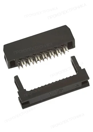 CONNFLY DS1017-14-N, IDC2-14F розетка 2мм на шлейф 14 pin без фиксатора кабеля