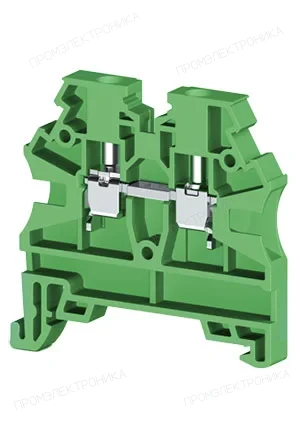 Klemsan 304202RP, Клеммник на DIN-рейку 2,5мм.кв. (зеленый); AVK2,5 RD (RP)