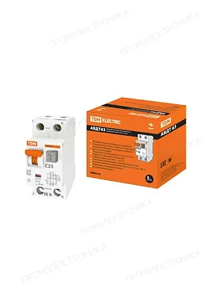 TDM electric SQ0202-0004, АВДТ 63 C25, дифференциальный автомат  30мА