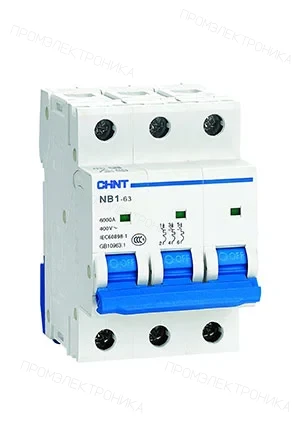 CHINT 179705, Авт. выкл. NB1-63 3P 32A 6кА х-ка C (DB)
