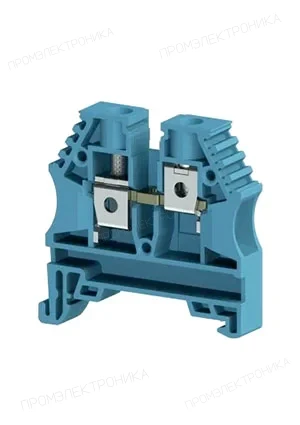 Klemsan 304141RP, Клеммник на DIN-рейку 6мм.кв. (синий); AVK6(RP)