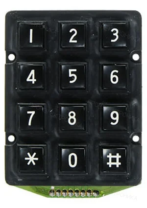 Yubright TF-0286B, 3x4/57x46  Телефонная клавиатура