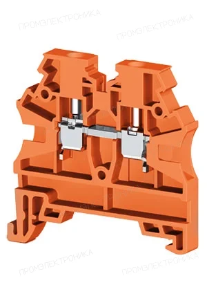 Klemsan 304207RP, Клеммник на DIN-рейку 2,5мм.кв. (оранжевый); AVK2,5 RD (RP)
