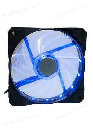 EVERCOOL CLR12025LL12SA-BL, вентилятор 120*120*25мм 12В с подсветкой синий, подшипник скольжения, 1700 об/мин
