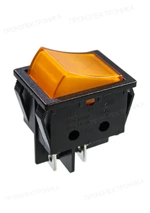 Gangyuan RS606B-201N002CO1B, =1634201-4 TE = PRFDB1-16F-BR000 переключатель клавишный 250V/10A (100pcs/polyba