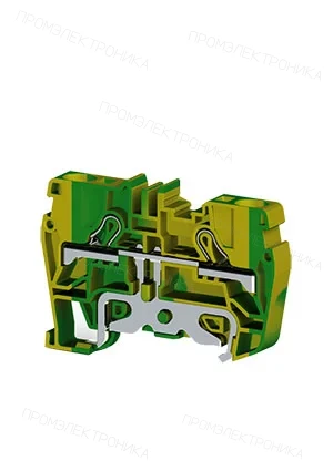 Klemsan 336520, Клеммник пружинный быстрозажимной (Push in), 6 мм.кв., (земля); PYK6T