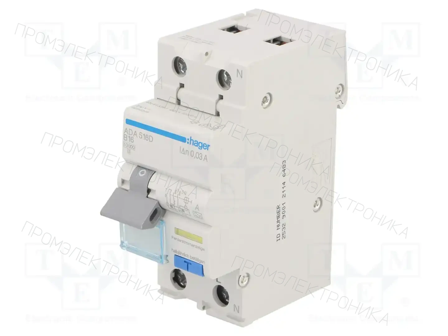 HAGER ADA516D — Дифференциальные выключатели