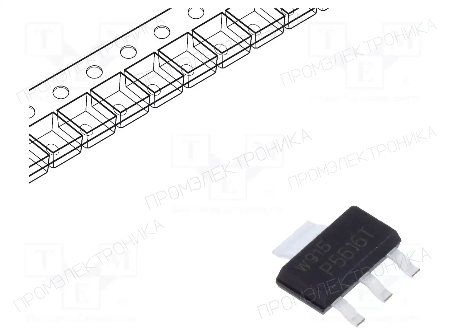 NEXPERIA BCP56-16TX — Транзисторы NPN SMD