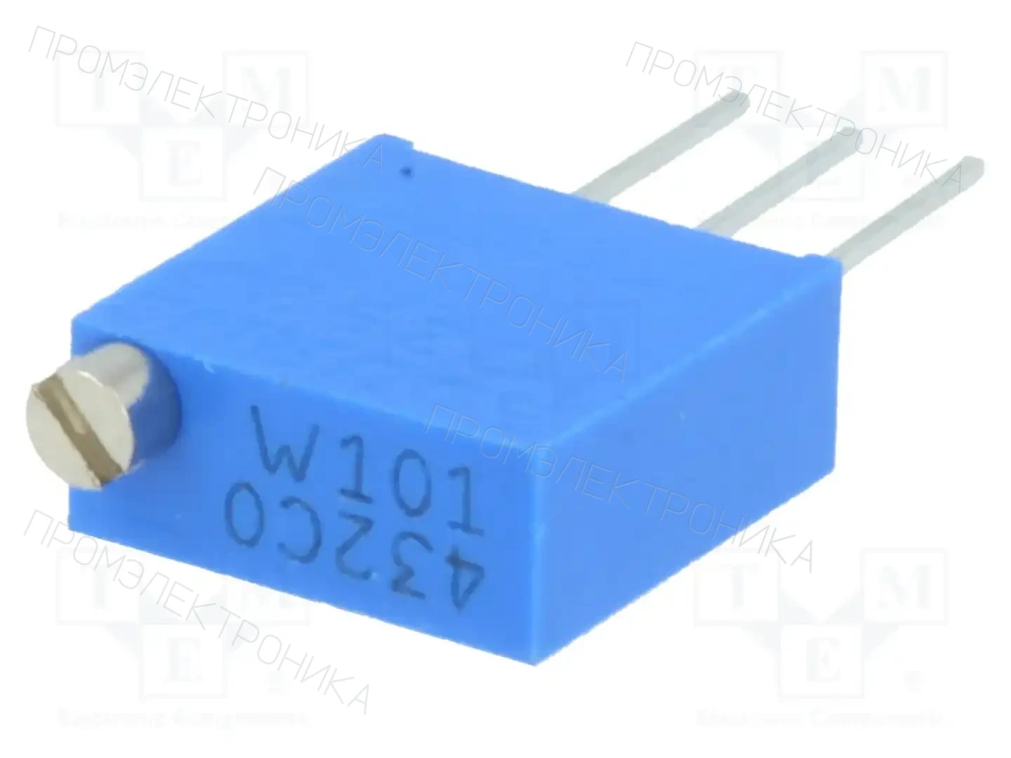 BOURNS 3292W-1-101LF — Потенциометры THT многооборотные 3/8 дм