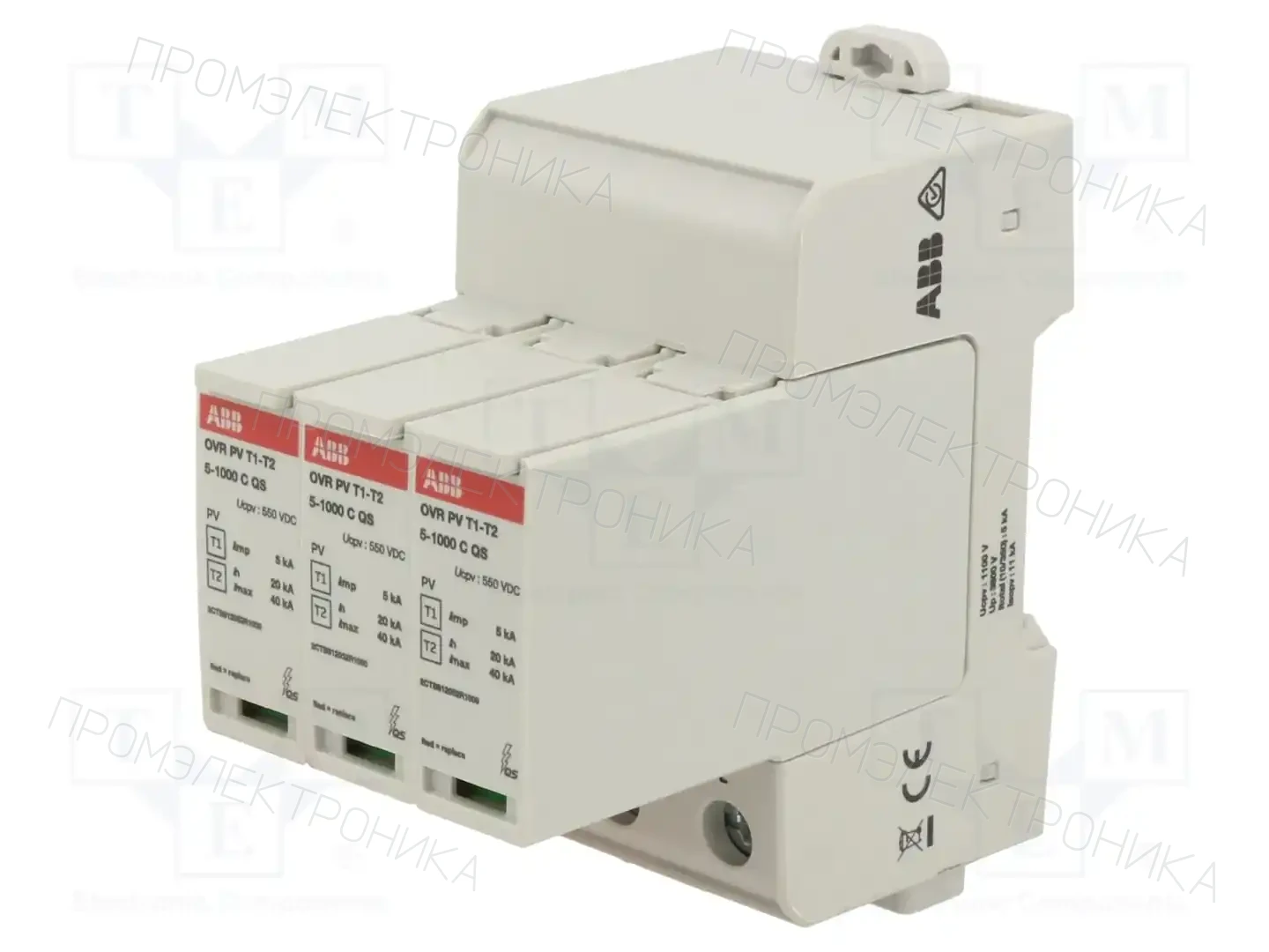 ABB OVR PV T1-T2 5-1000 P QS — Ограничители перенапряжения