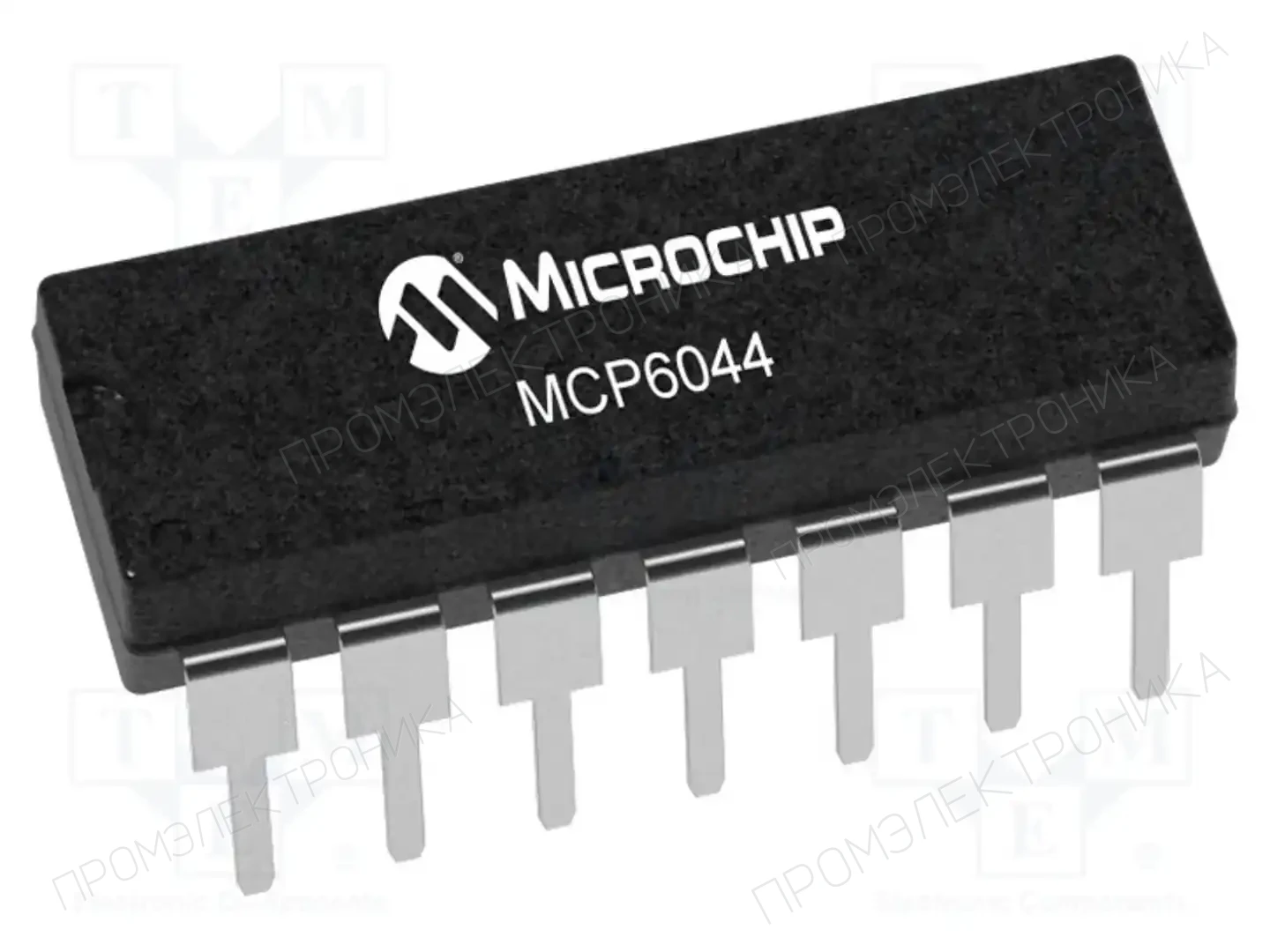Microchip Technology MCP6044-E/P — Операционные усилители THT