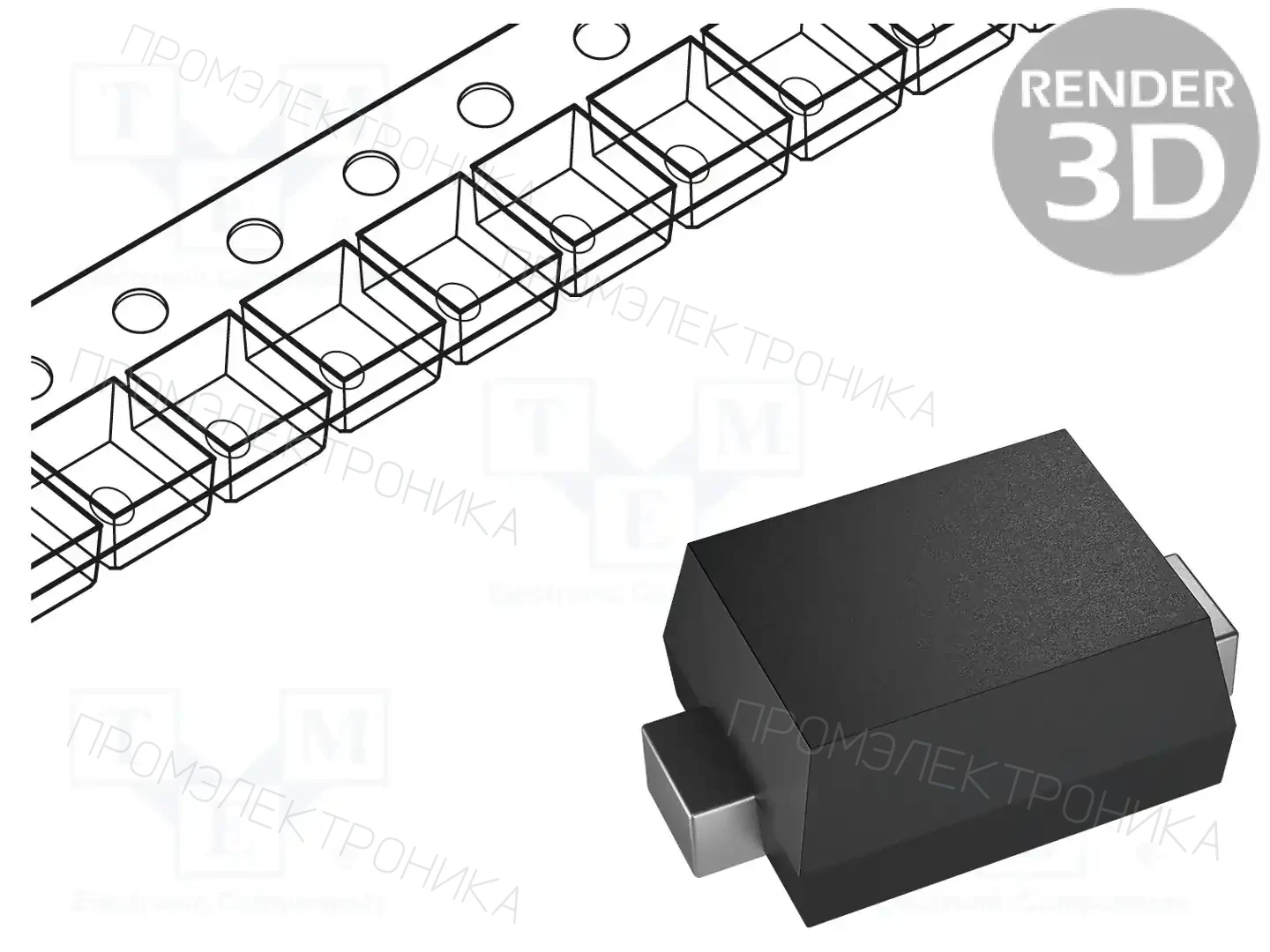 ROHM SEMICONDUCTOR 1SS400SMFHT2R — Универсальные диоды SMD
