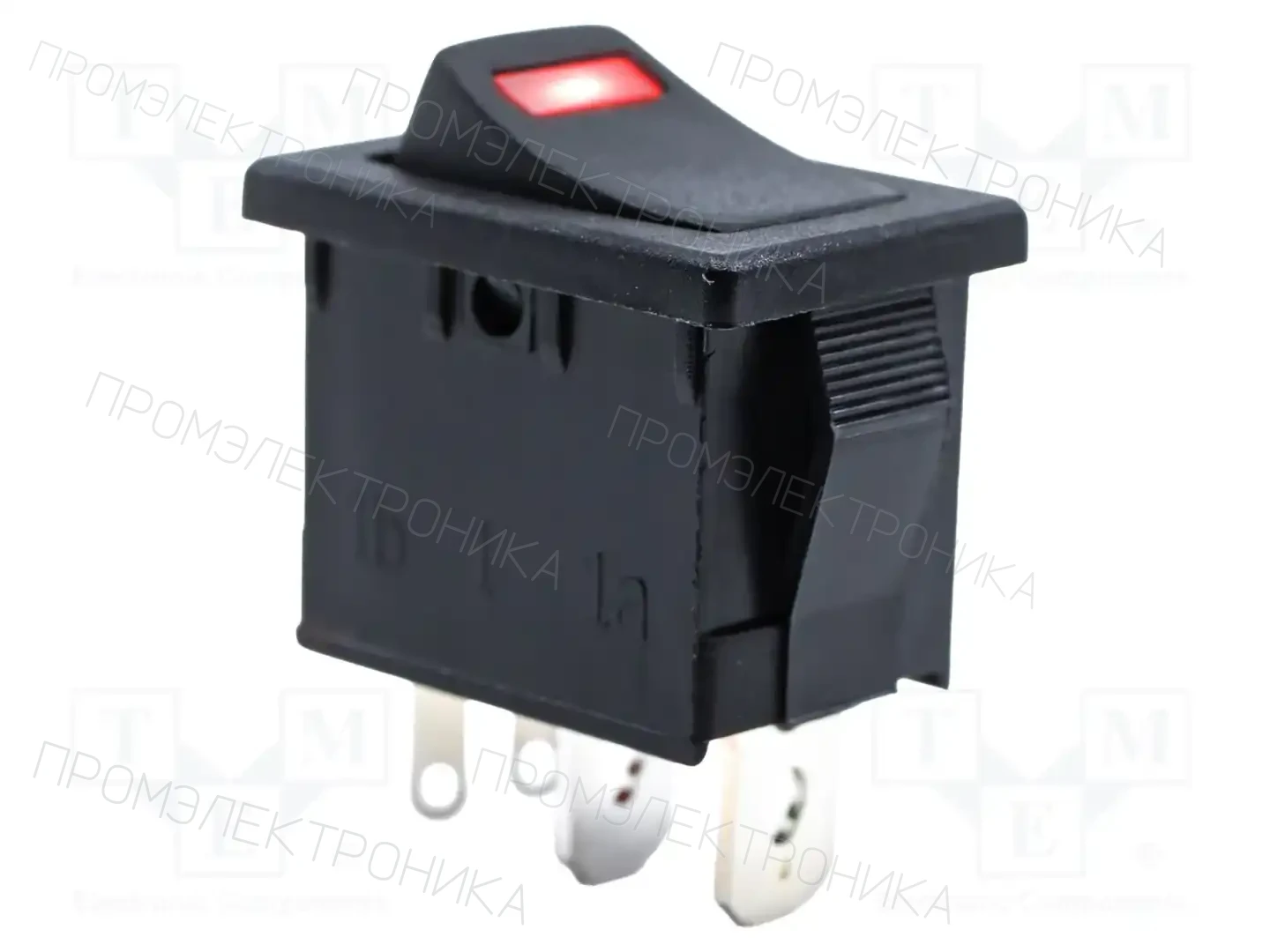 E-SWITCH R1966ABLKBLKEFRED — Переключатели типа Rocker