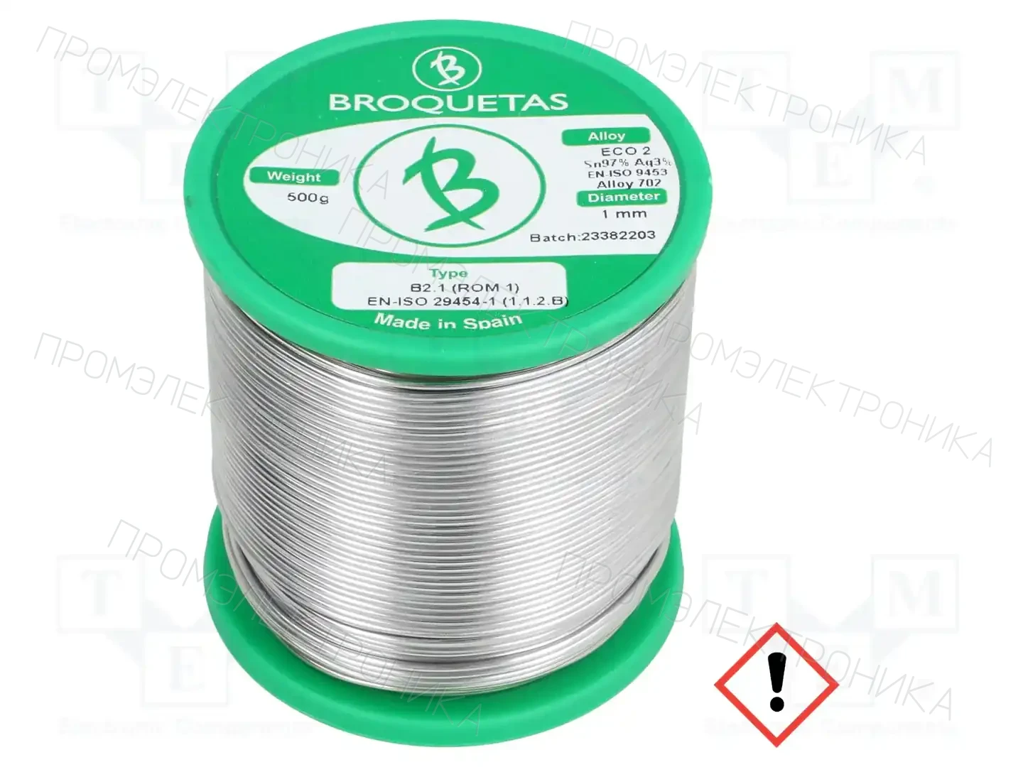 BROQUETAS ECO2 B2.1 1,0MM 500GR — Паяльные провода бессвинцовые
