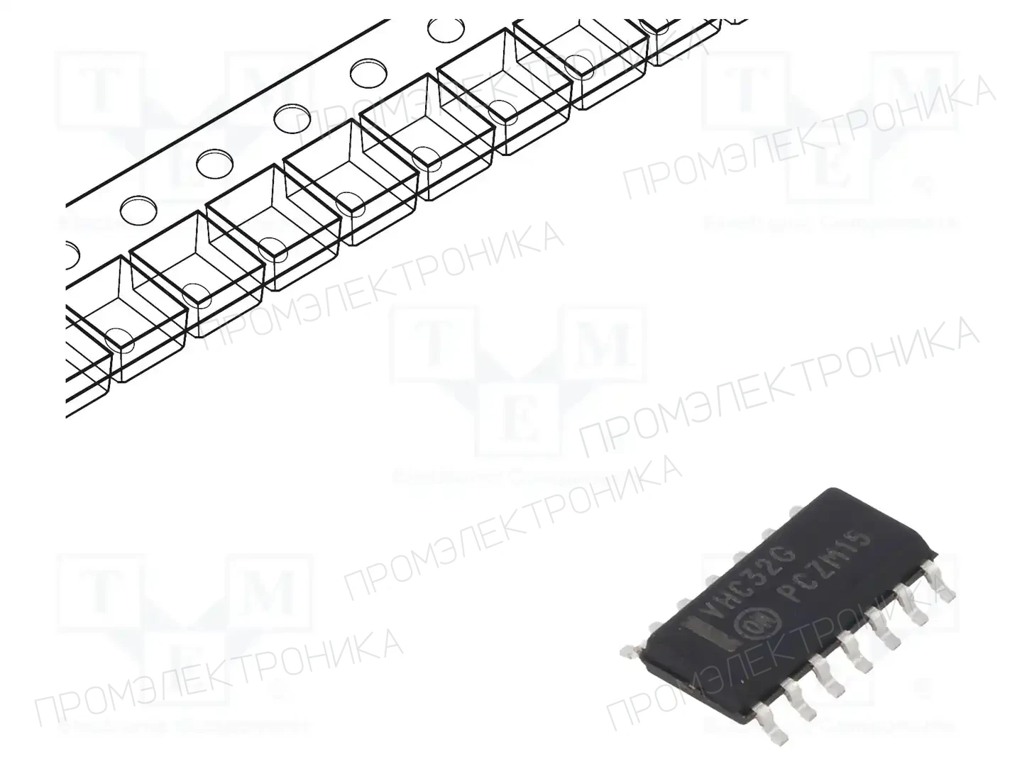 onsemi MC74VHC32DR2G — Ворота, инверторы