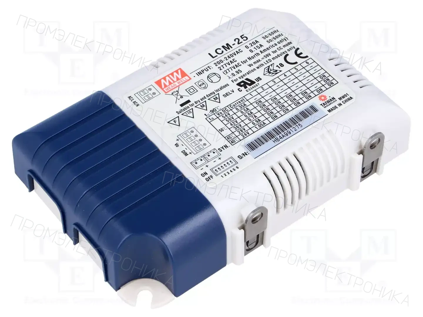 MEAN WELL LCM-25 — Блоки питания для LED