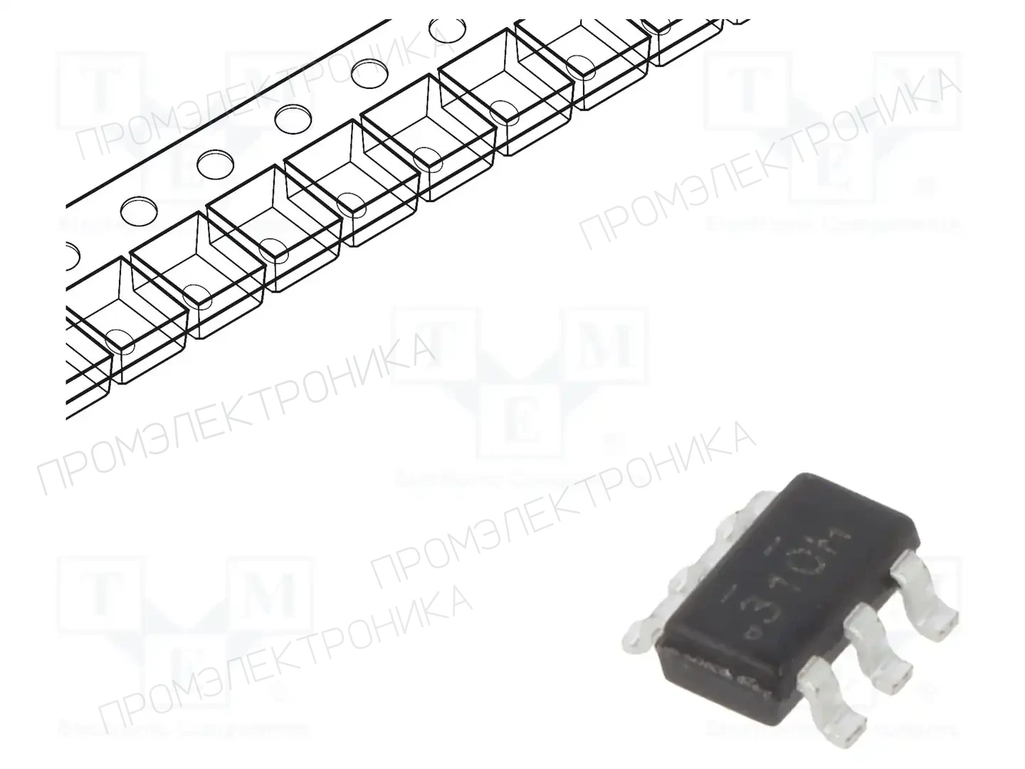 onsemi FDC6310P — Транзисторы многоканальные