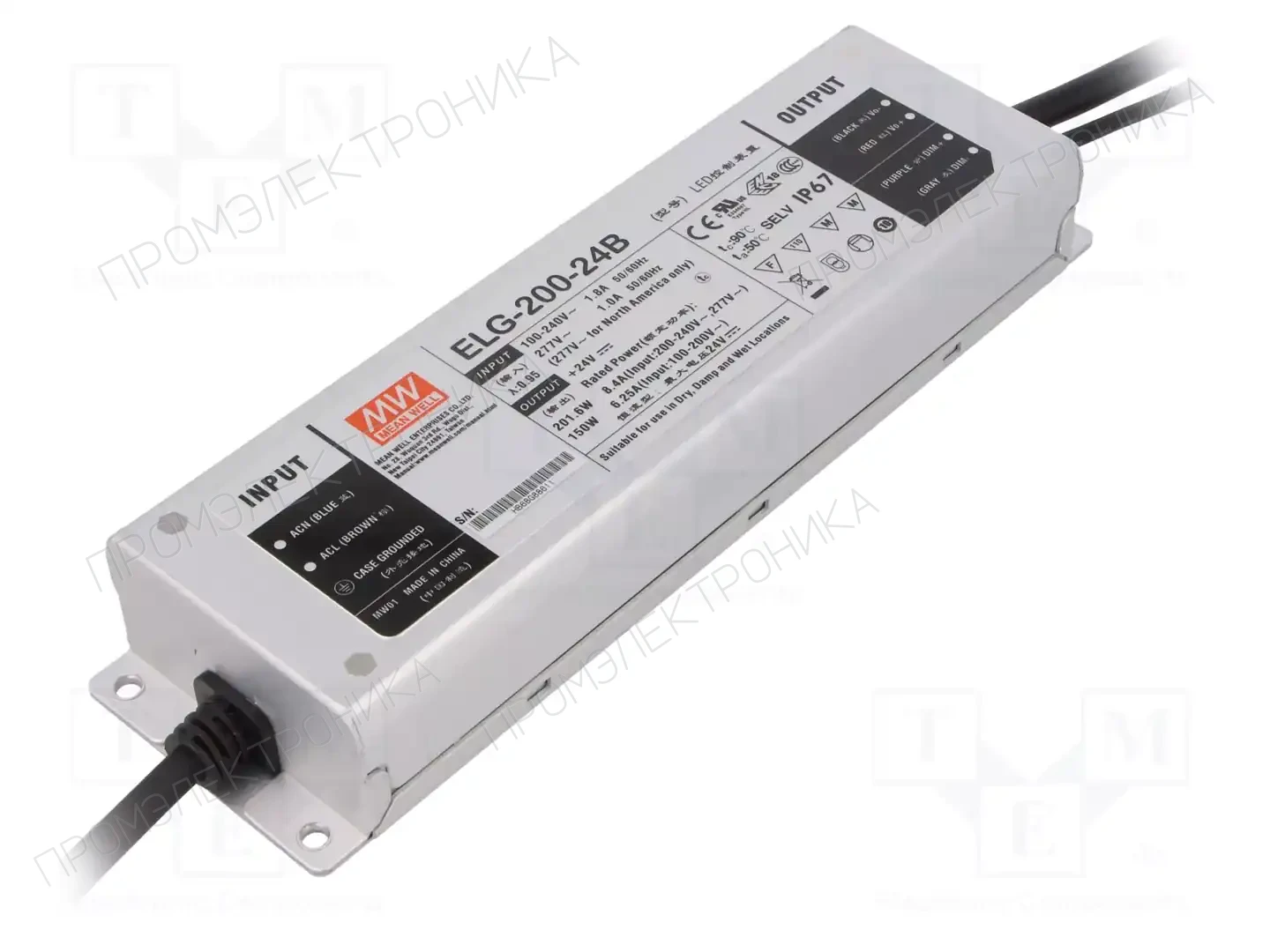 MEAN WELL ELG-200-24B — Блоки питания для LED