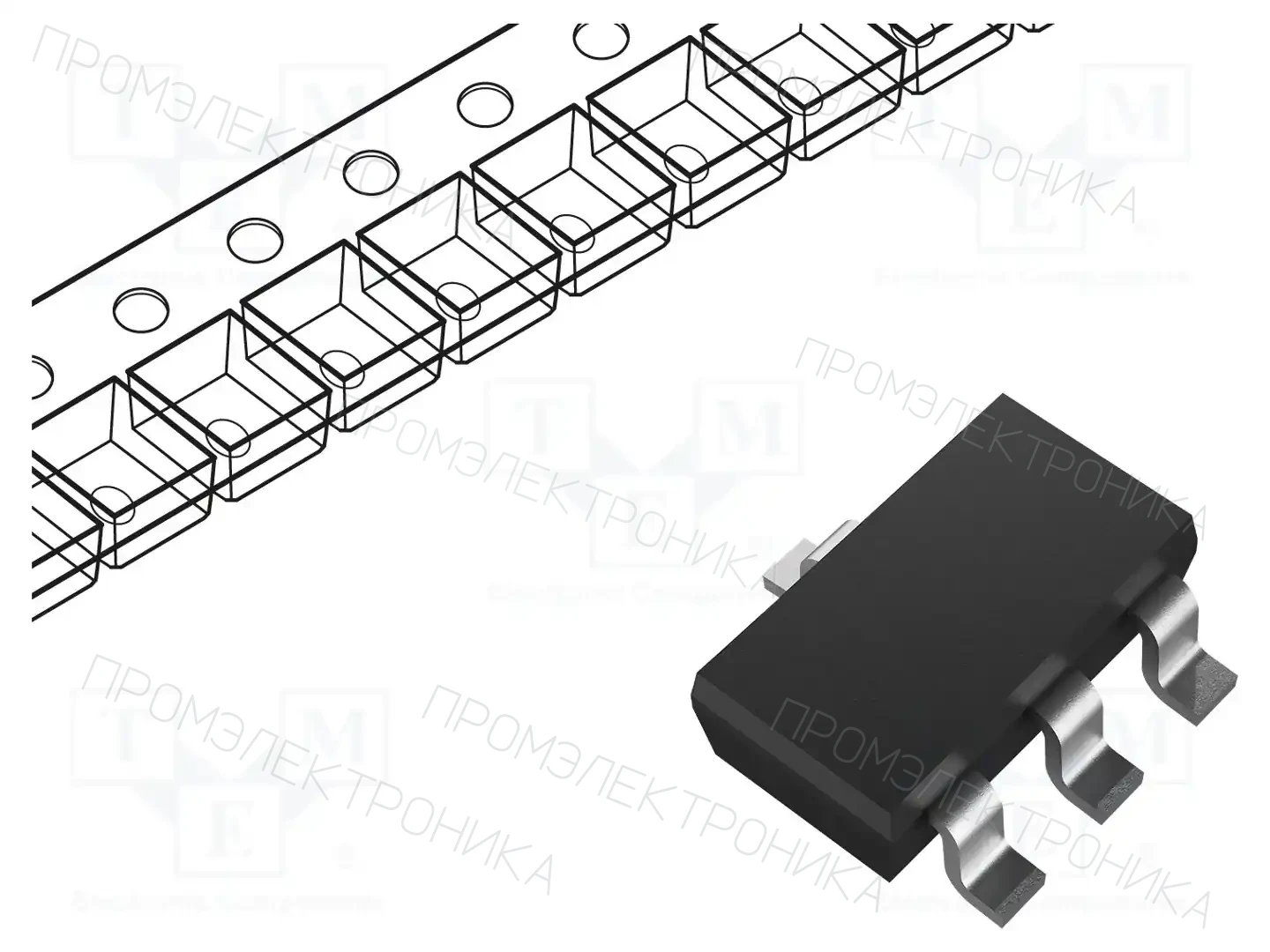 BOURNS CDSOT23-T03 — Диоды защитные - сборки