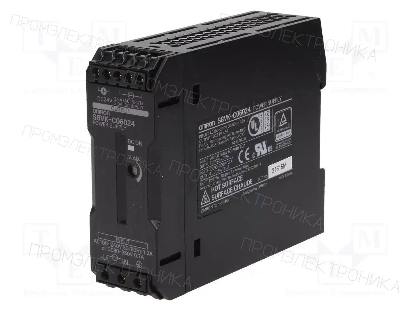 OMRON S8VK-C06024 — Блоки питания на DIN-рейку