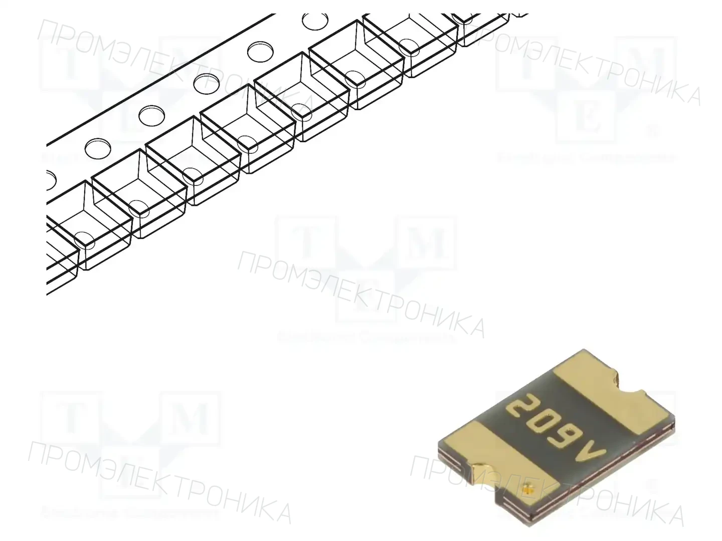 BOURNS MF-MSMF200-2 — Предохранители полимерные SMD