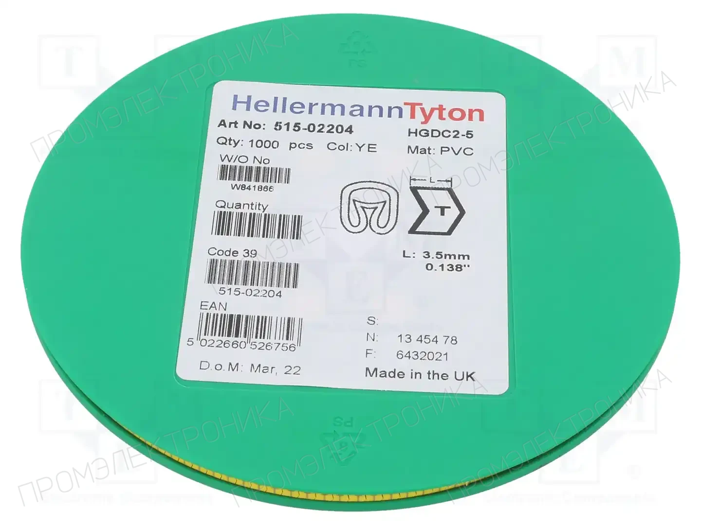 HELLERMANNTYTON 515-02204 — Маркеры проводов