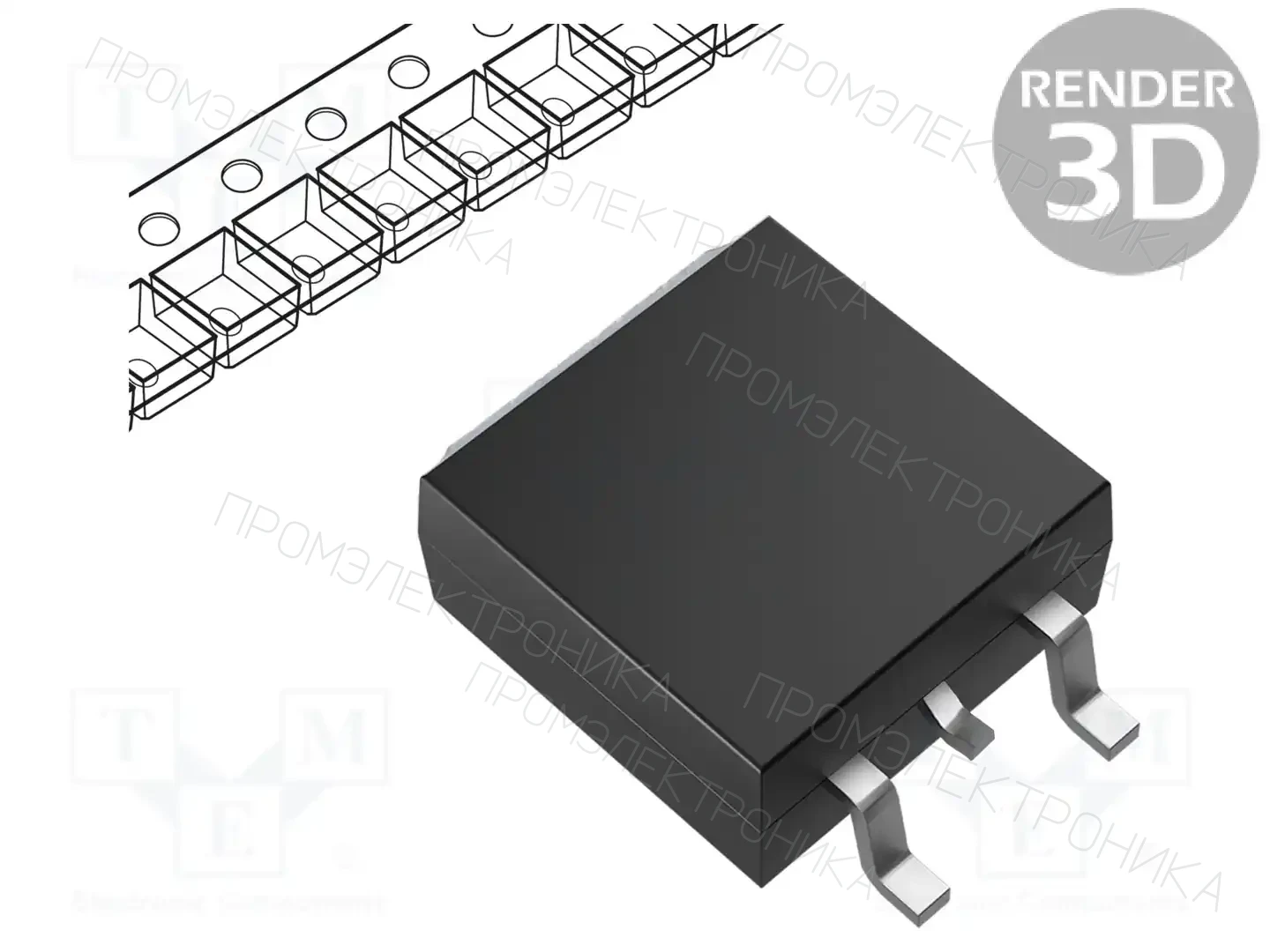 onsemi FGB40T65SPD-F085 — Транзисторы IGBT SMD