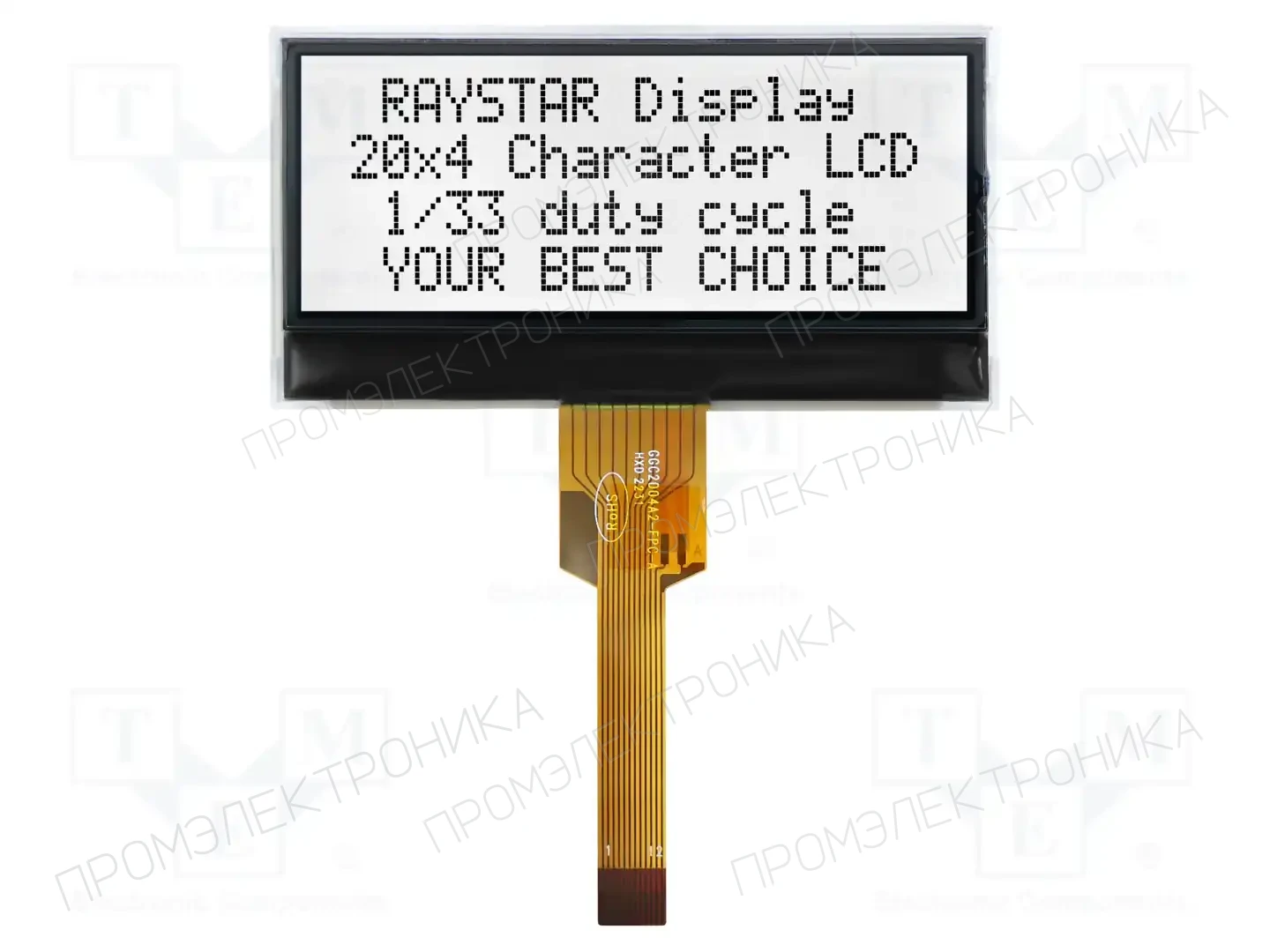 RAYSTAR OPTRONICS RX2004C-FHW — Дисплеи LCD буквенно-цифровые