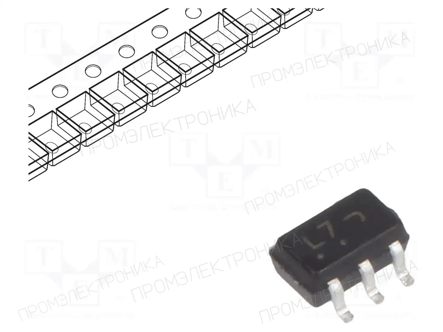 onsemi NL17SZ07DFT2G — Буферы, передатчики, контроллеры