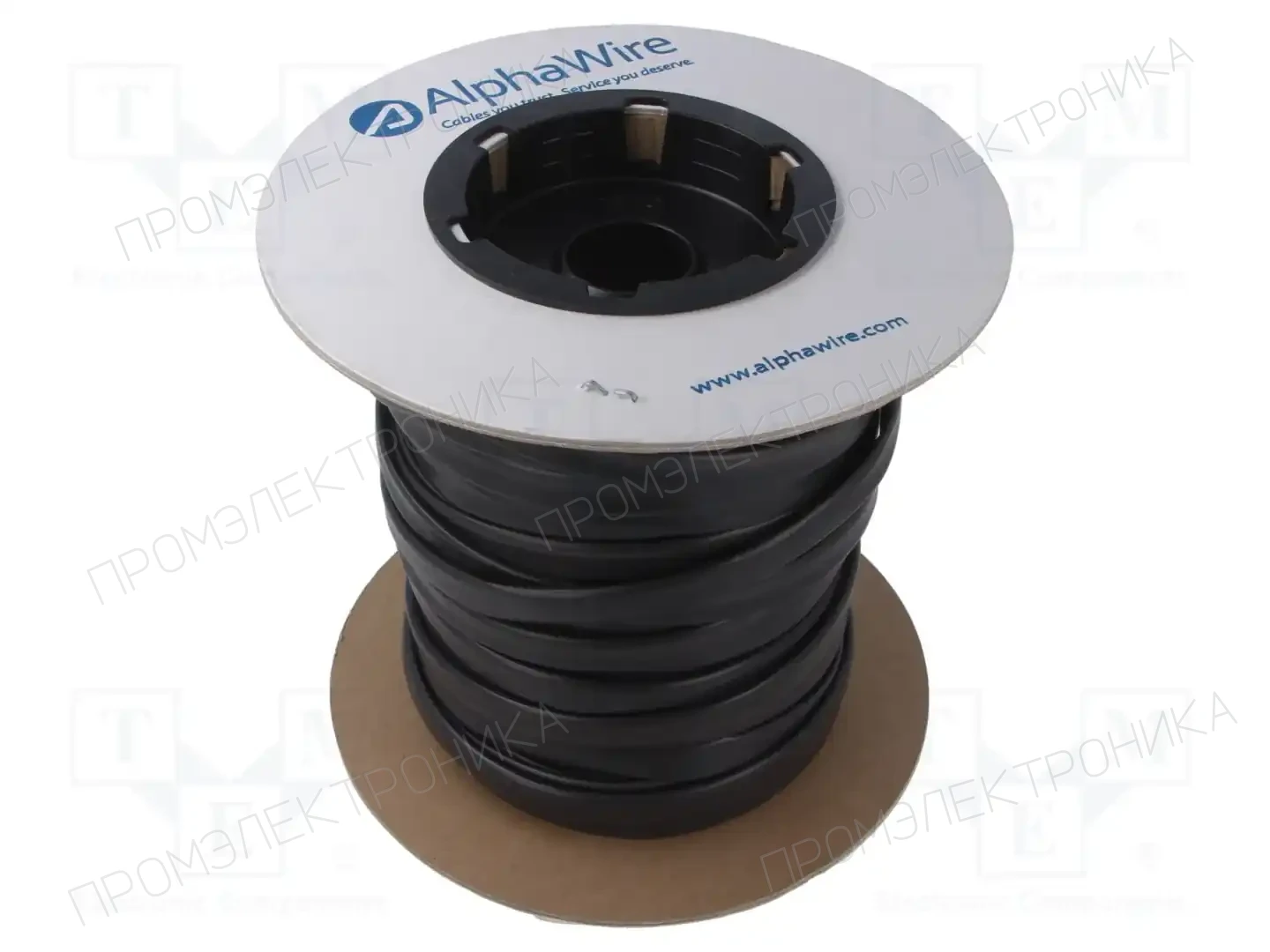 ALPHA WIRE FIT-105-1/4 BLACK 100 FT — Трубки термоусадочные
