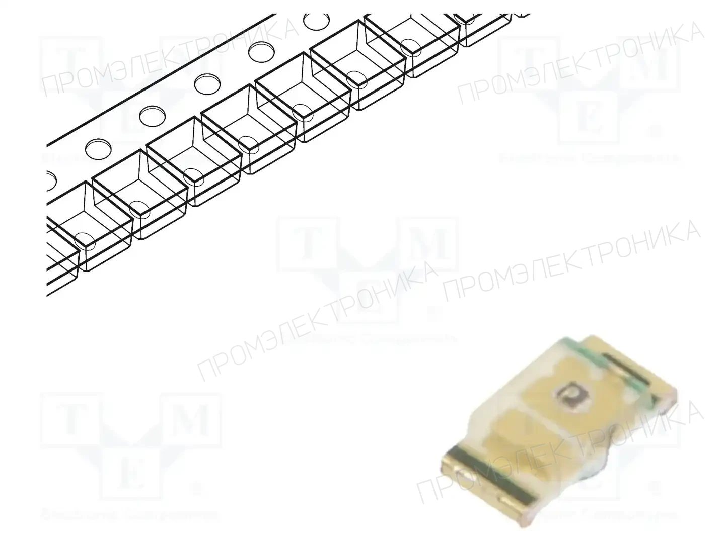 EVERLIGHT 19-217/S2C-AM2N2VY/6T — Светодиоды SMD цветные