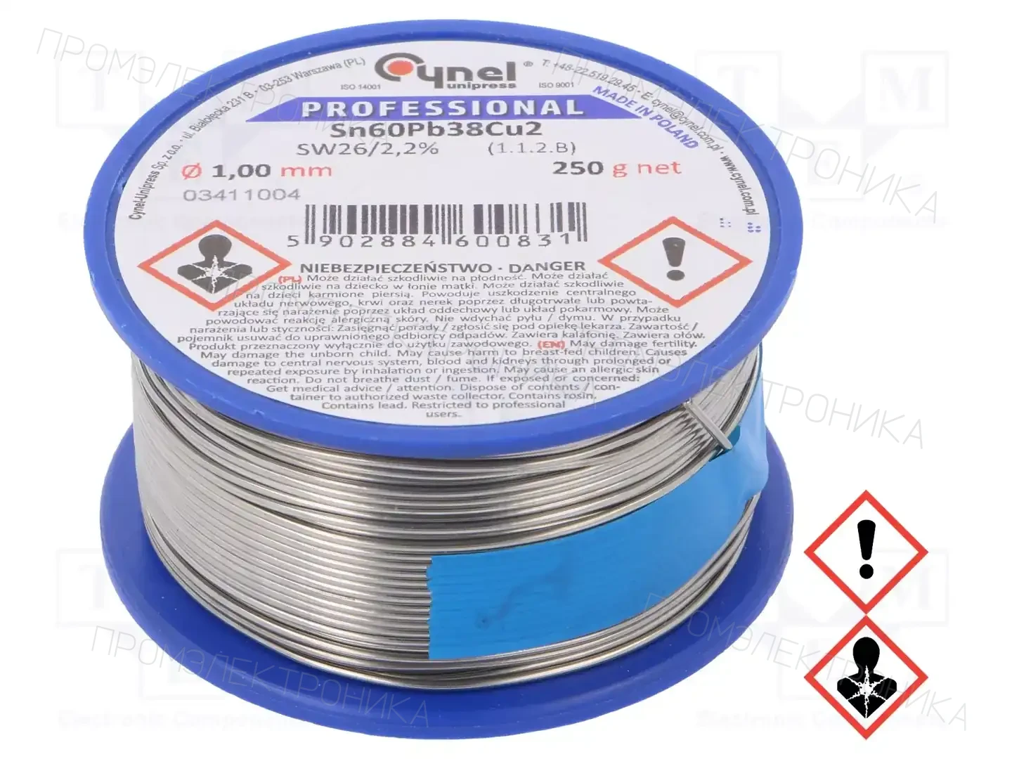 CYNEL LC60M2-1.0/0.25 — Паяльные провода свинцовые