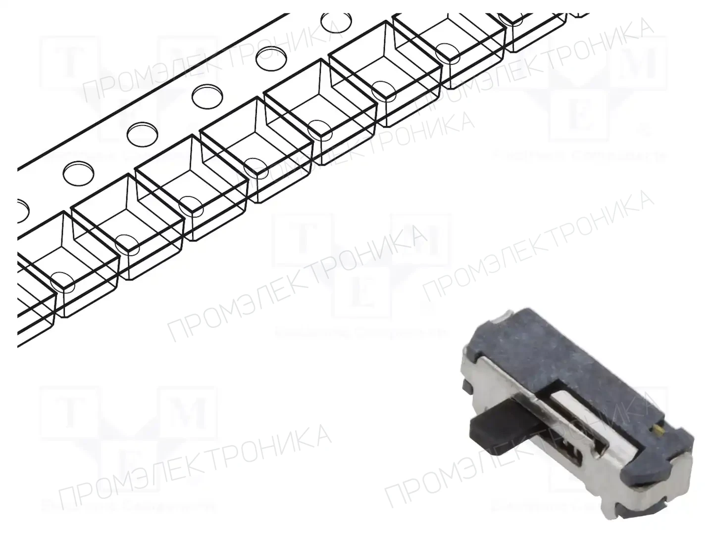 C&K JSM08011SAQNL — Переключатели ползунковые