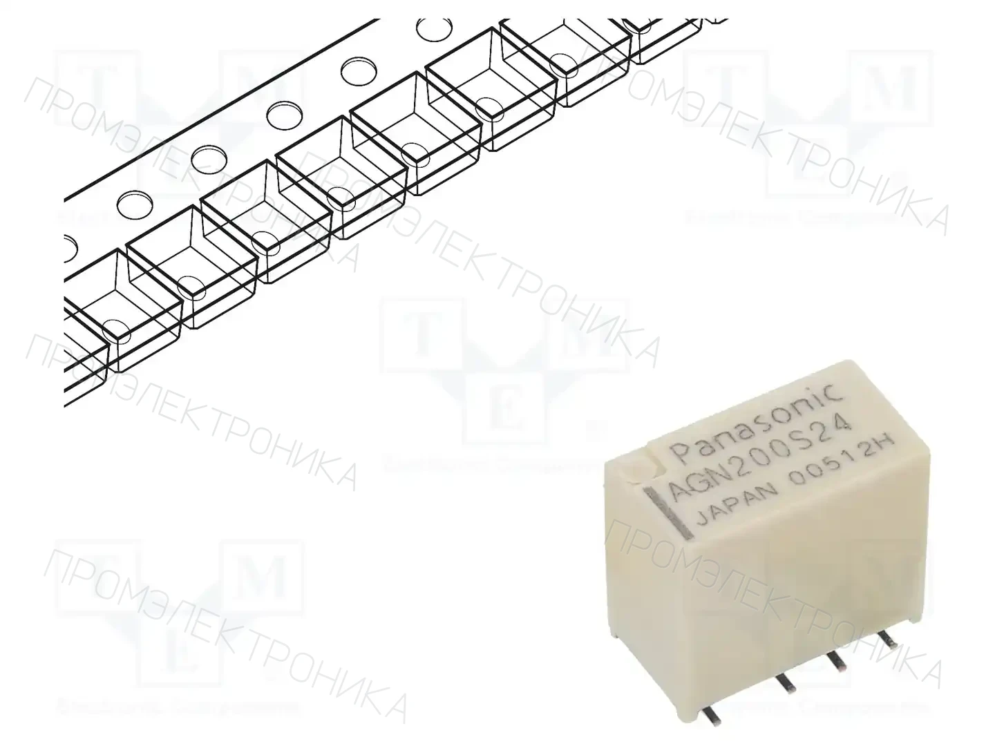 PANASONIC AGN200S24Z — Реле электромагн. миниатюрные