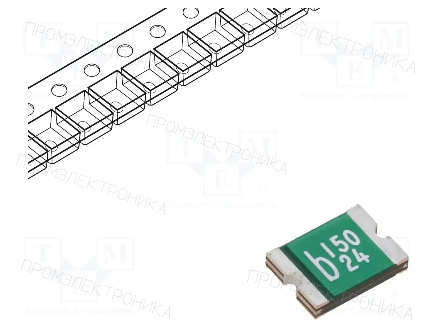 BEL FUSE 0ZCG0150BF2C — Предохранители полимерные SMD