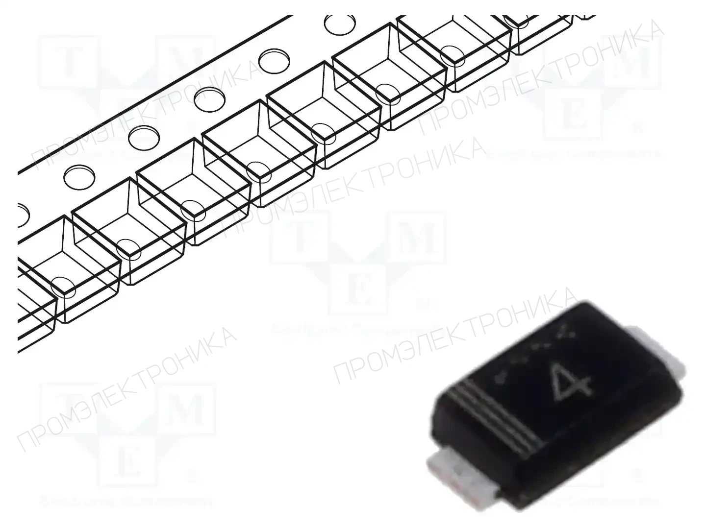 ROHM SEMICONDUCTOR RB578VAM100TR — Диоды Шотки SMD
