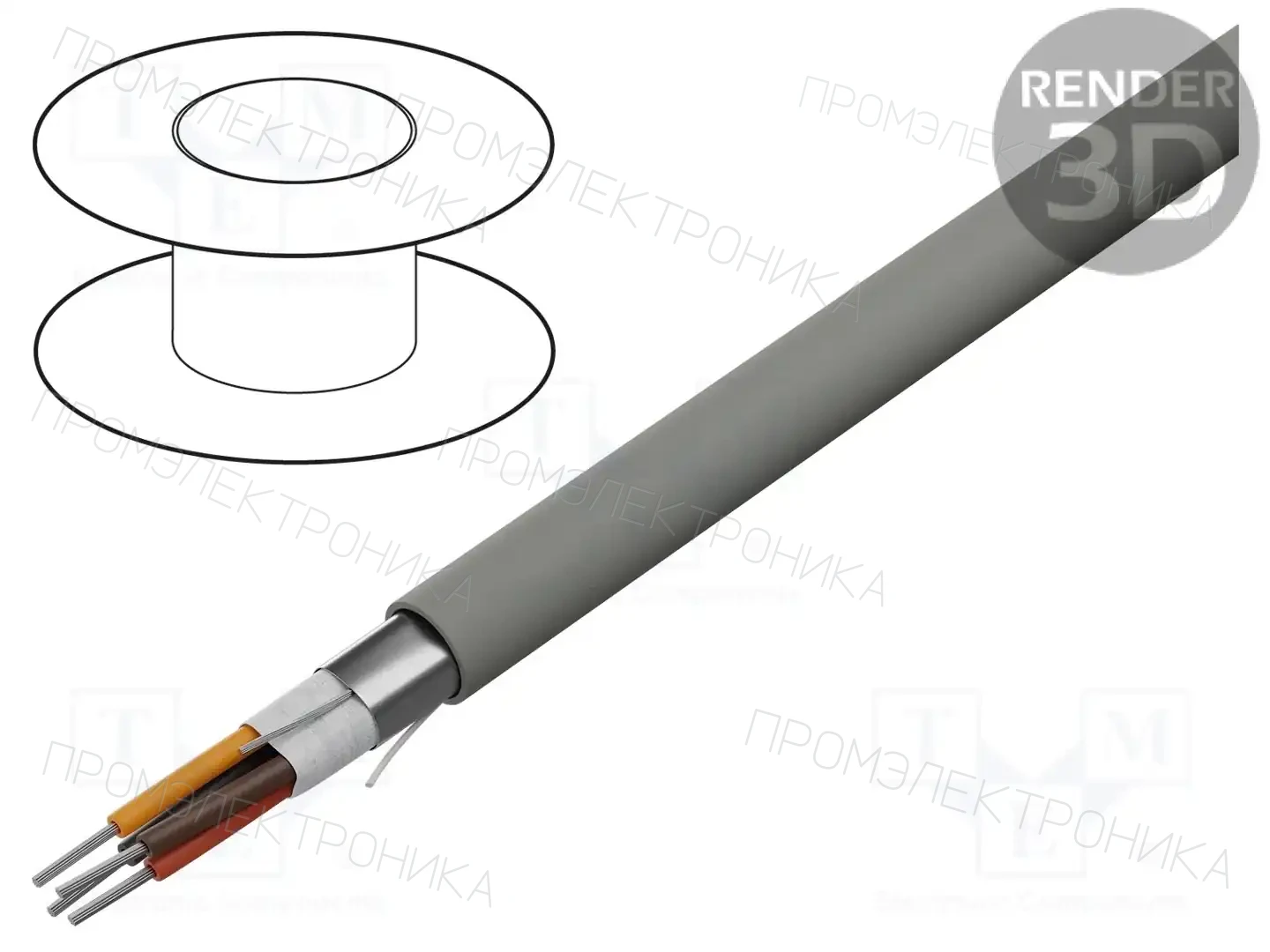 ALPHA WIRE 78114 SL001 — Провода многожильные экранированные