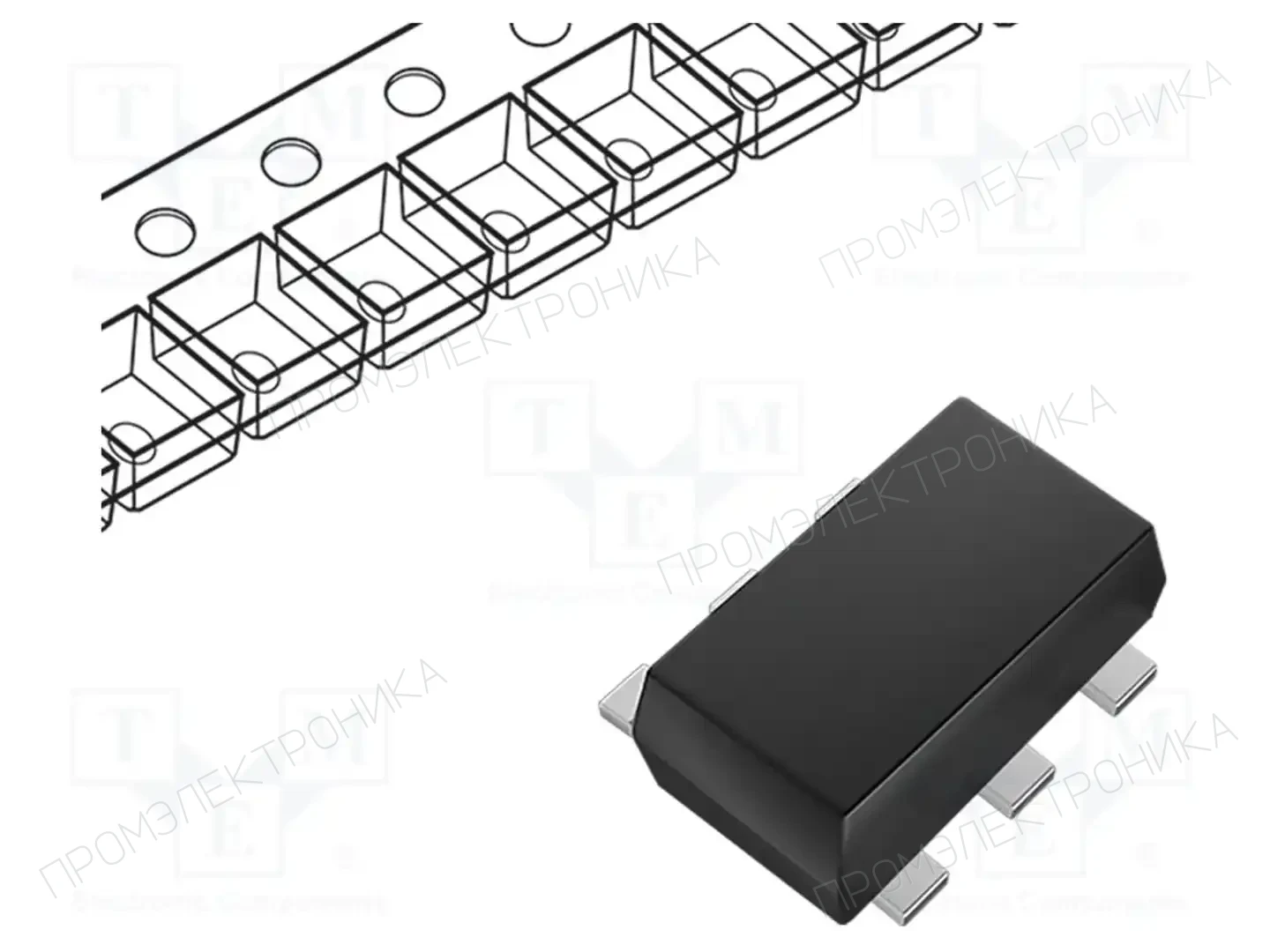 MICRO COMMERCIAL COMPONENTS BC847BV-TP — Транзисторы NPN SMD