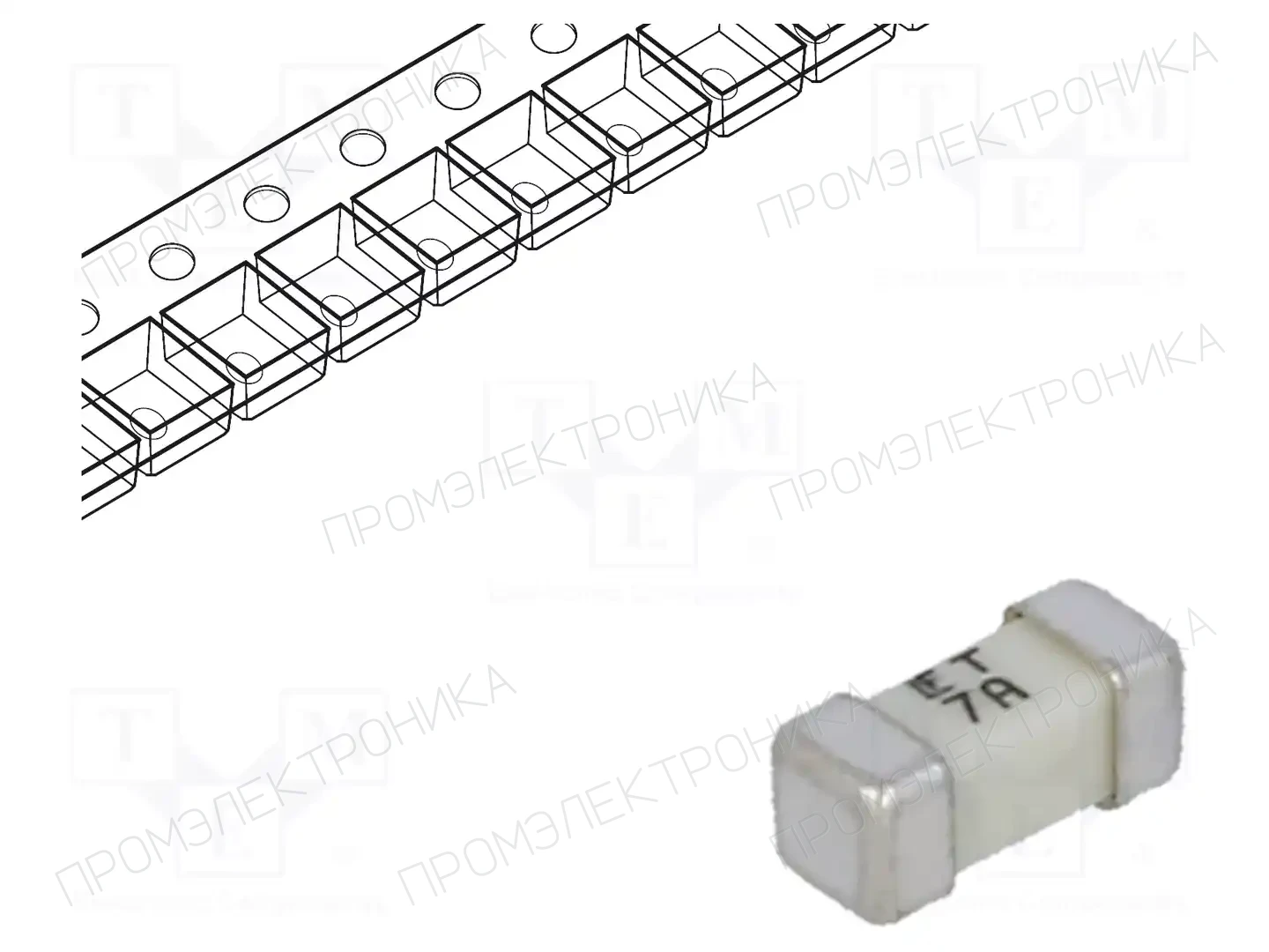 LITTELFUSE 0454007.MR — Предохранители SMD 2410 медленные