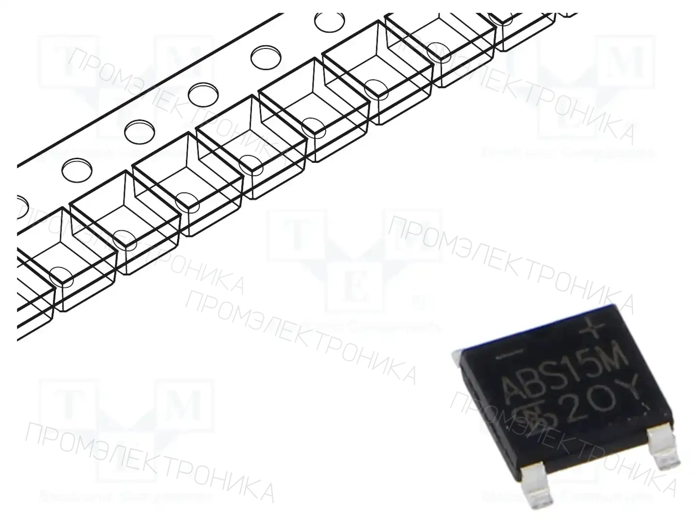 TAIWAN SEMICONDUCTOR ABS15M — Однофазные мосты диодные SMD/THT