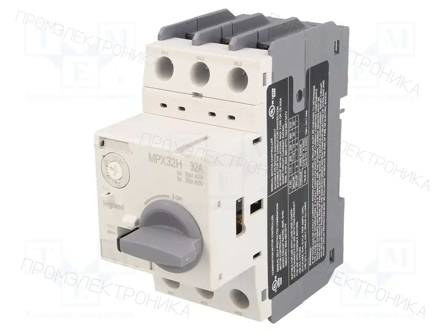 LEGRAND MPX3 32H 22-32A — Выключатели двигательные