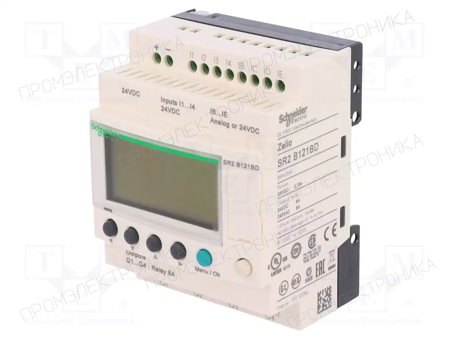 SCHNEIDER ELECTRIC SR2B121BD — Реле прогр. основные модули