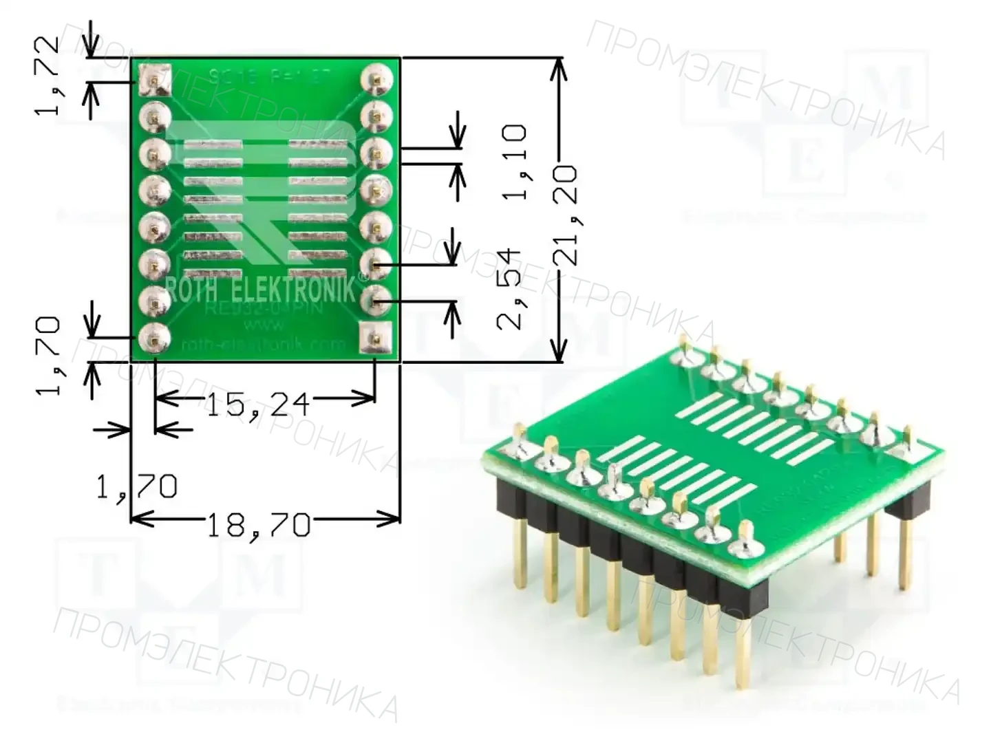 ROTH ELEKTRONIK GMBH RE932-04PIN — Платы универсальные