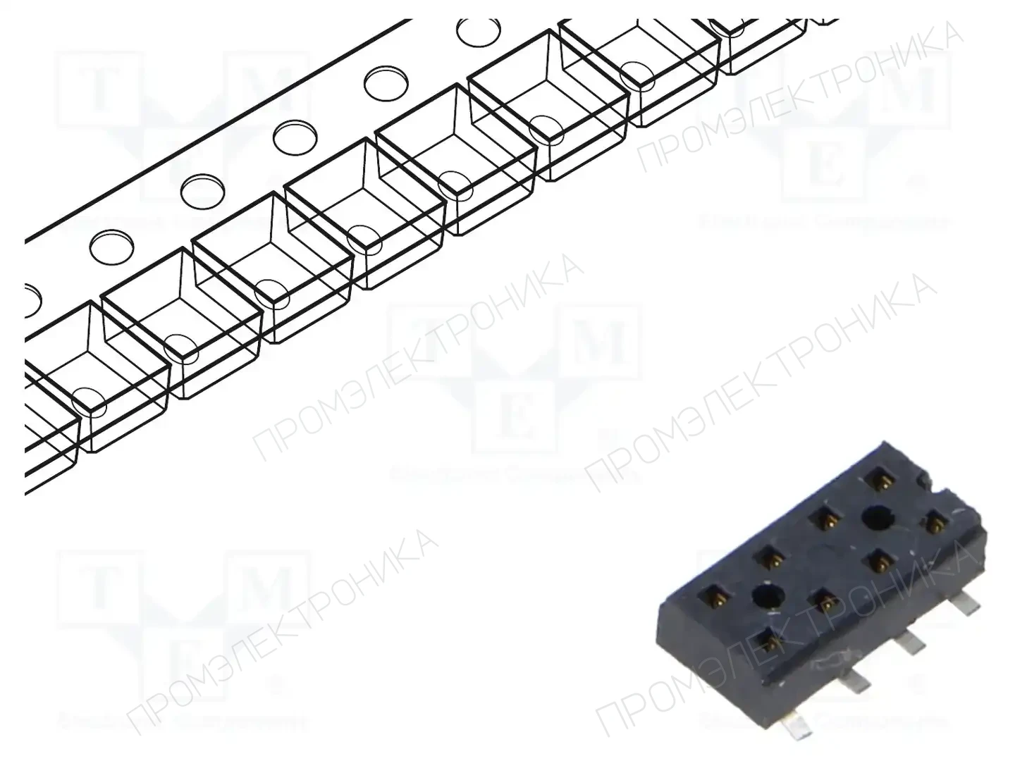 SAMTEC CLT-104-02-L-D-P-TR — Разъeмы пластина - пластина
