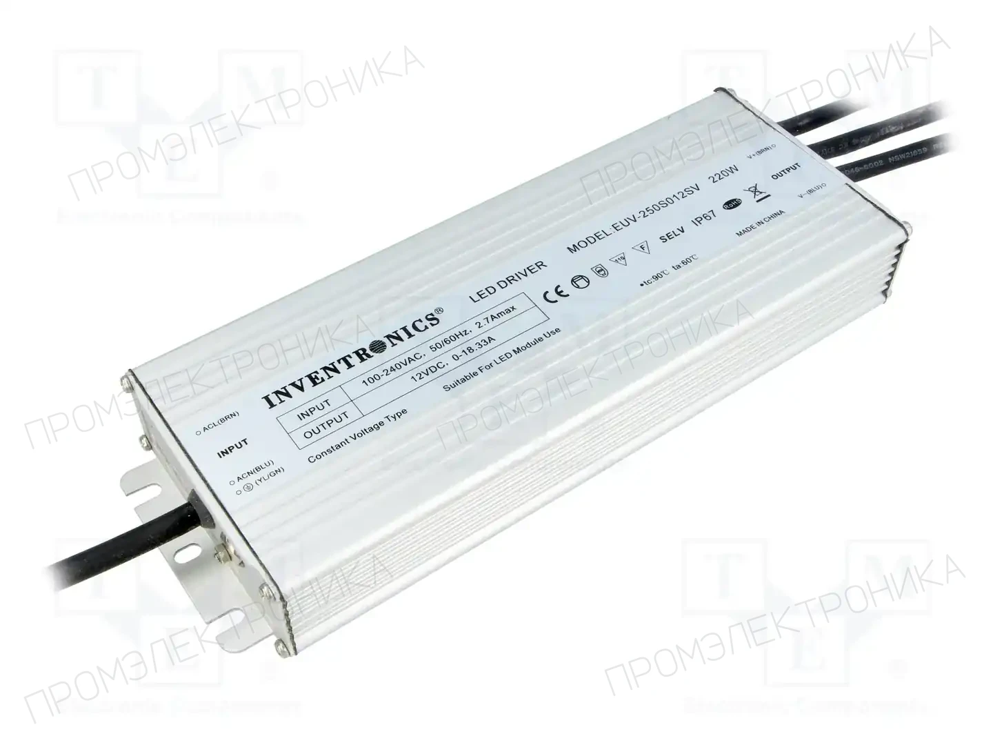 INVENTRONICS EUV-250S012SV — Блоки питания для LED
